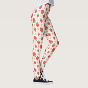 Leggings Fresas dulces y piernas del corazón