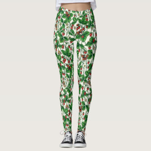 Leggings Fresas silvestres en blanco roto