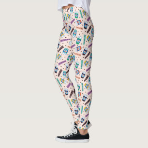 Leggings FRIENDS™ Patrón de café vibrante de Central Perk