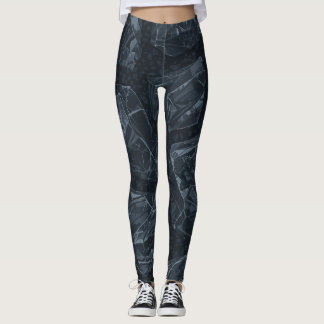 Leggings Fríos Roca Desolada Grunge Oscuro Piedra