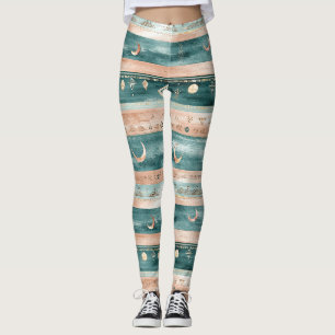 Leggings Frisas celestes mínimas en tonos terrosos