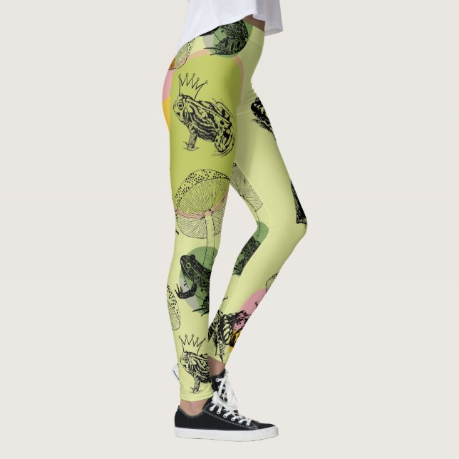 Leggings Frogcore y hongos adoran la estética (Derecha)