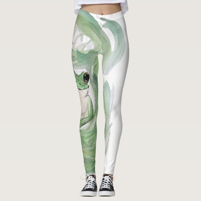 Leggings Froggy del humor mágico de la rana (Anverso)