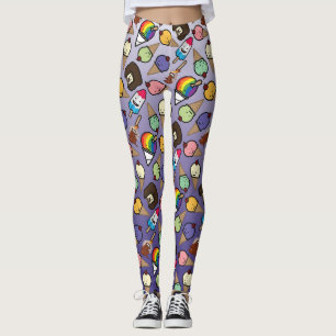 Leggings Frosty Ombre púrpura trata las piernas
