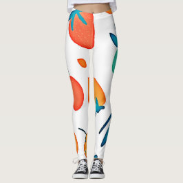 Leggings Fruit Whimsy: Modelo de juego