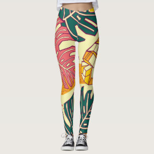 Leggings Fruta tropical: Diseño de patrones vibrantes