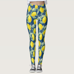 LEGGINGS FRUTAS DE LEMONIA EN AZUL DE PAÍS