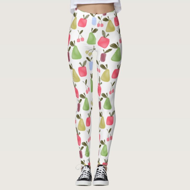 Leggings Frutas de personalizado sin foco raspadas manzanas (Anverso)