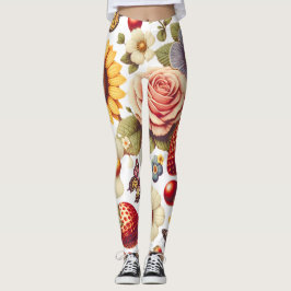 Leggings Frutas fabulosas y flores fragantes