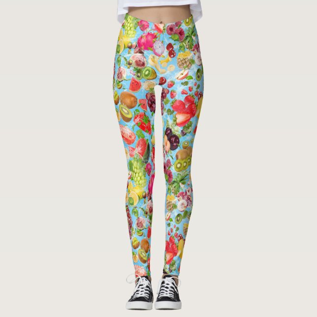 Leggings Frutas tropicales para el agua de la boca (Anverso)