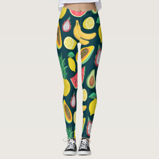 Leggings Frutas tropicales Vintage Pattern Bliss