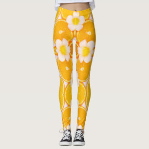 Leggings Frutas y arte moderno y florido