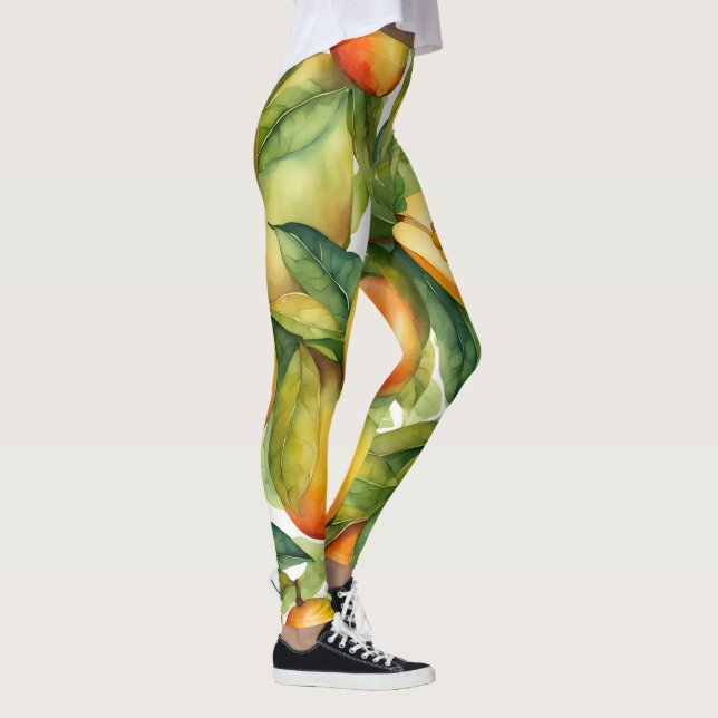 Leggings Frutas y hojas de mango  (Derecha)