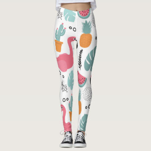 Leggings Frutos tropicales: patrón de repetición.
