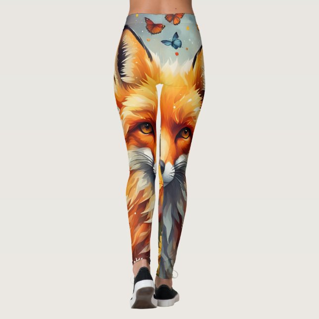 Leggings Fuchs auf der Wiese (Reverso)