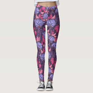 Leggings Fuchsia en rosa y violeta