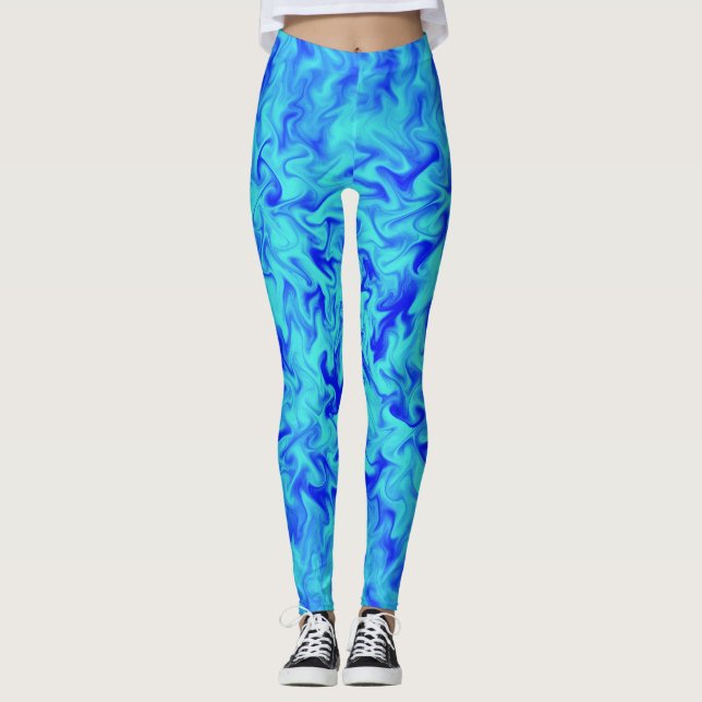 Leggings Fuego azul (Anverso)