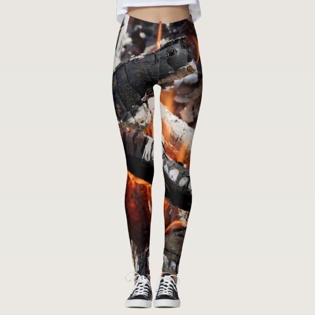 Leggings Fuego de contrachapado (Anverso)