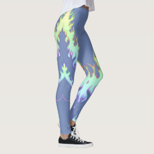 Leggings Fuego del corazón: Polainas: Arco iris del bígar