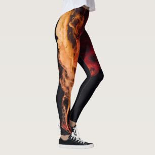 Leggings Fuego en polainas negras