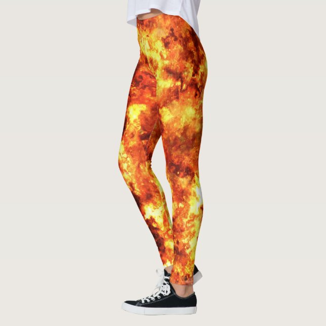 Leggings Fuego rojo caliente (Izquierda)