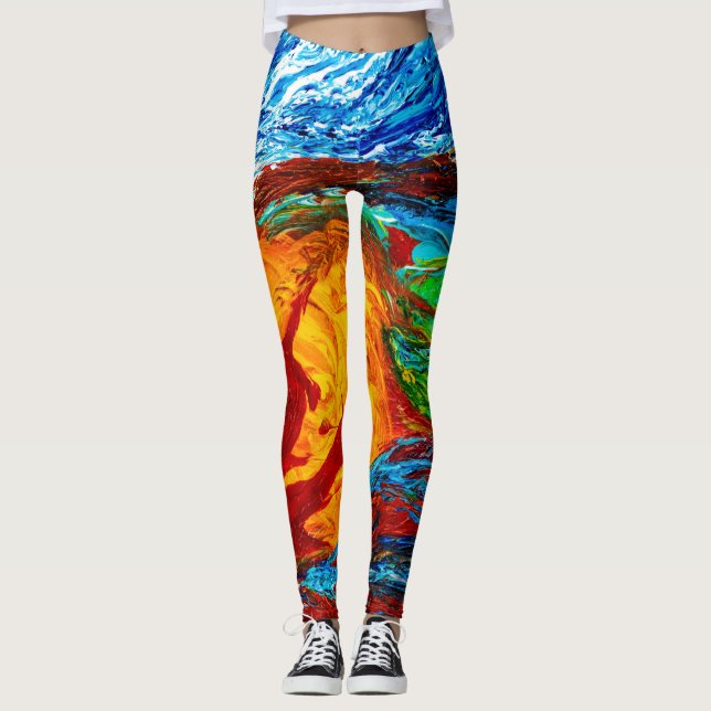 Leggings Fuego y hielo Elementals (Anverso)