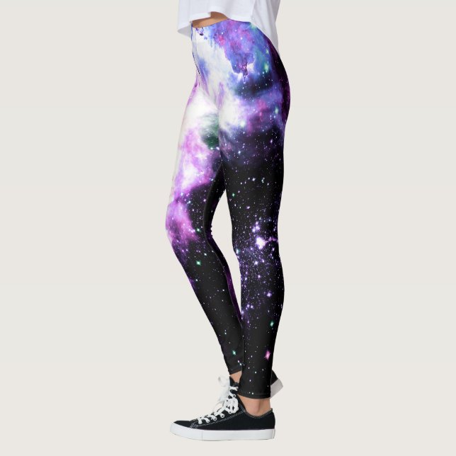 Leggings Fuegos Artificiales Celestiales Chispa Púrpura (Izquierda)
