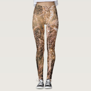 Leggings fuegos artificiales de oro espumoso Resumen