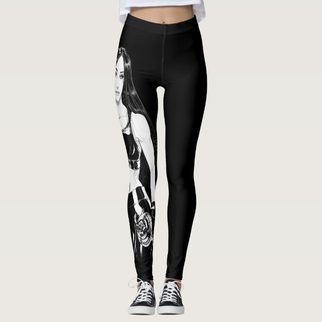 Leggings Fuertes y hermosas - con las piernas (Anverso)