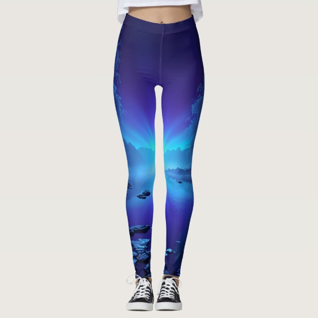 Leggings Fuerza de dibujo de las luces de las sombras (Anverso)