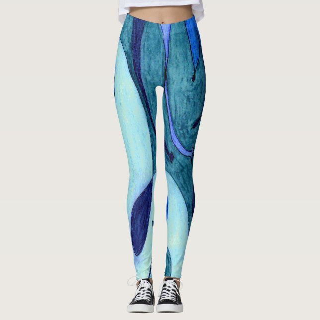 Leggings Fumes azules (Anverso)