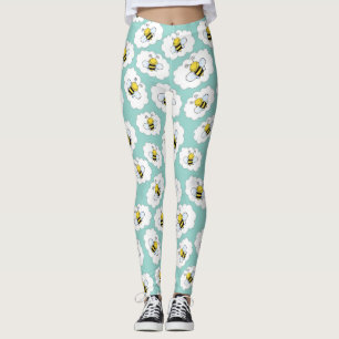 Leggings Fun Bee Pattern