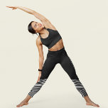 Leggings Fun geométrico elegante negro<br><div class="desc">Disfrute del confort y el estilo con nuestras modernas leggings negras. Con un elegante patrón geométrico debajo de la rodilla, estas leggings son perfectas para mujeres ocupadas que quieren lucir sin esfuerzo con estilo. Realizadas con sumo cuidado, ofrecen un ambiente agradable y están diseñadas para que se sienta cómodo durante...</div>
