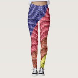 Leggings Fun Rainbow Licks Pattern Colorido