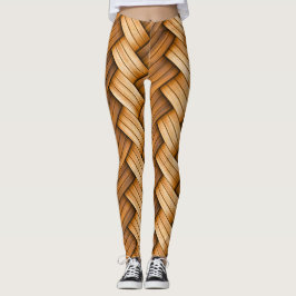 Leggings Fun Wicker Basket Weave
