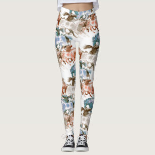 LEGGINGS FUNCIONAMIENTO DE LOS CABALLOS SALVAJE. ARTE