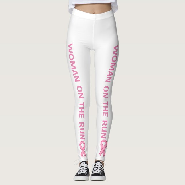 Leggings Funcionamiento del cáncer de pecho de la ayuda (Anverso)
