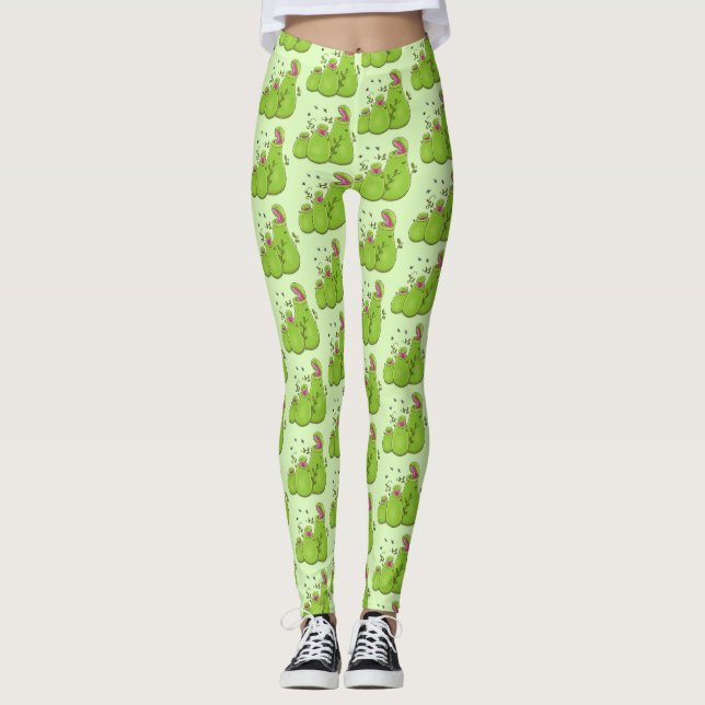 Leggings Fundido personalizado de plantas de jardinería ver (Anverso)