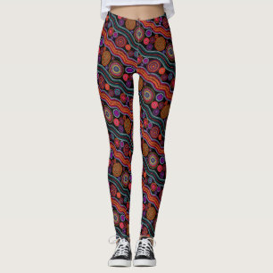 Leggings Funky patrón de puntos australiano
