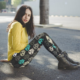 Leggings Funky Skull