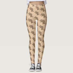 Leggings Funny armadillo feliz personalizado ilustracion