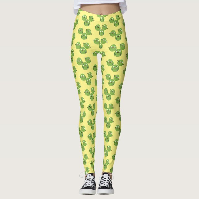 Leggings Funny Brussels brota personalizado de verduras (Anverso)
