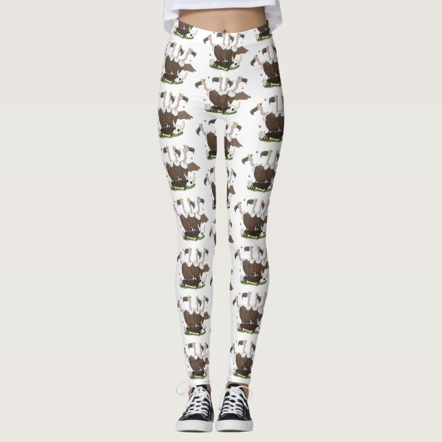 Leggings Funny personalizado de humor de buitres (Anverso)