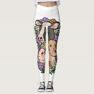 Leggings Funny planta de Navidades veganos amigos de Navida