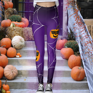 Leggings Funny Spooky Pumpkin icónico wink S