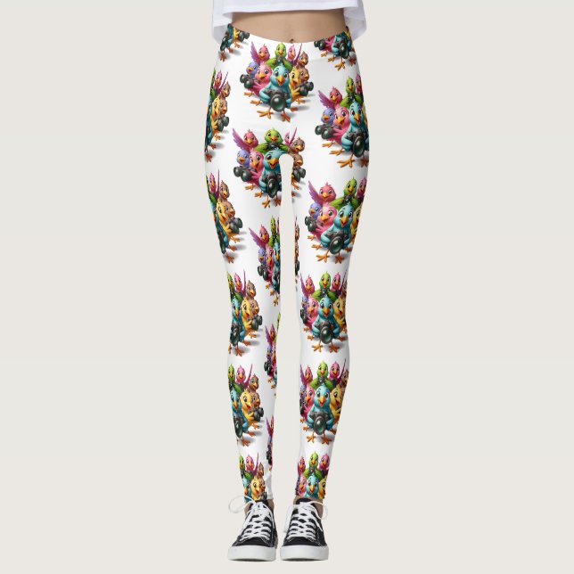 Leggings Funny Watch the Birdies Shutterbugs (Anverso)