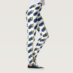 LEGGINGS FÚTBOL AZUL Y AMARILLO