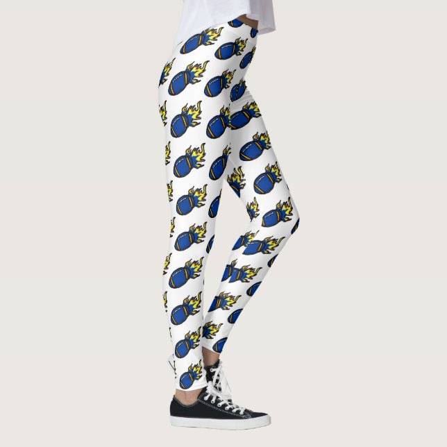 LEGGINGS FÚTBOL AZUL Y AMARILLO (Derecha)