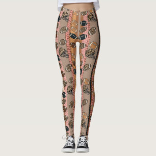 Leggings Fútbol Coquette Arco Iris de Leopardo (3)