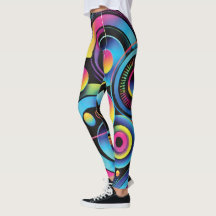 Futurista Abstracto de Neón para Mujeres